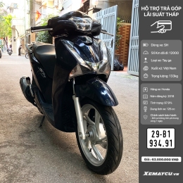 Xe Máy Honda SH 125i CBS 2018 ĐEN ( 29B1-934.91 )